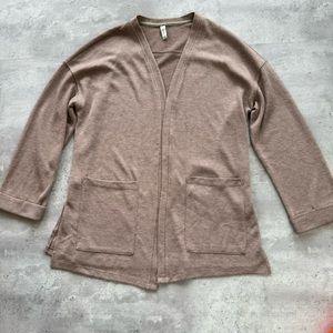 Gentle Fawn Beige Open Cardigan, Medium, Like New